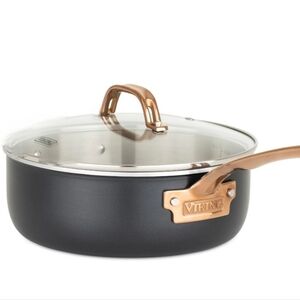 Viking 3-Ply Black & Copper 3QT Saucepan w/Lid